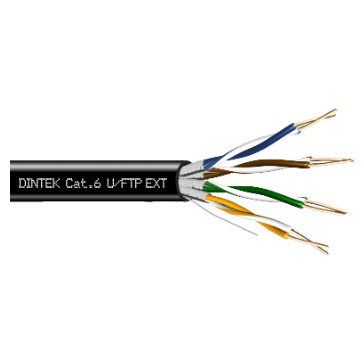 CAT6 outdoor U/FTP kabel, 305m, zwart, N1103-04011